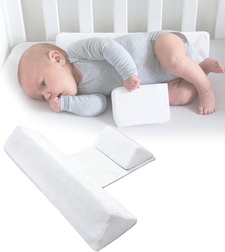 2025 Neu Keilkissen ???? Verstellbares,Lagerungskissen,Side Support Pillow,Removable Positioning Pillow,Wattepad mit Rückenlehne, Anti-Roll Seitenschläferkissen (White)