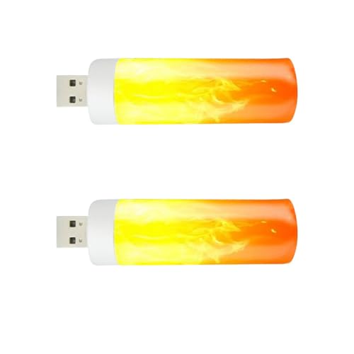 LED-Flammenbirne – Energiesparende LED-Flammenbirne, natürliche Glühbirnen | USB wiederaufladbare LED-Flammenlicht-Kaminlichter, warme Atmosphäre, LED-Flammeneffektlicht für Raumparty-Bar-