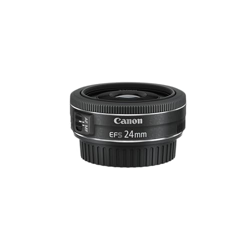 Canon EF-S 24mm F2.8 STM Pancake-Objektiv (52mm Filtergewinde) schwarz, EF-S2428STM