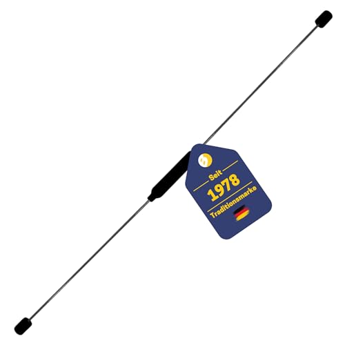 BEST SPORTING Schwingstab Fitness in schwarz I Swingstick für das Ganzkörpertraining I Gymnastikstab mit Anleitung für 16 Übungen I Fitnessgeräte für zuhause I Elastic Fitness Bar