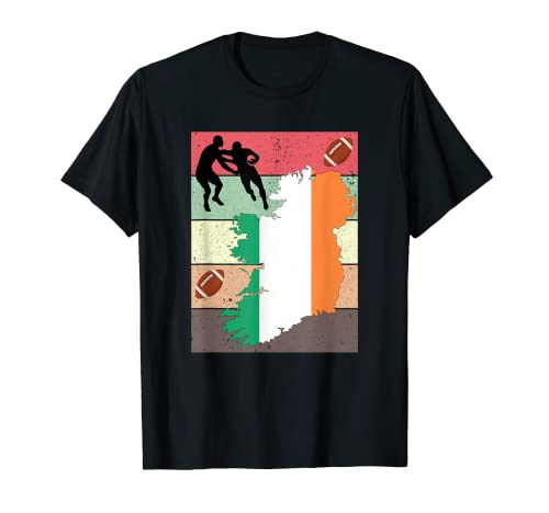 Rugby-Anhänger-Flaggen-Spieler-Rugby-Sport-Irland-Flaggen-Ka T-Shirt