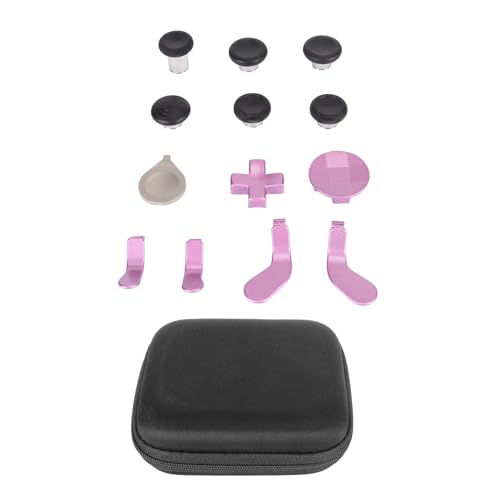 MUNEFE Ersatz-Thumbsticks-Kit, Controller-Paddles, Controller-Daumen, Geeignet Für Haltbarkeit Und Haptisches Feedback(Lila)