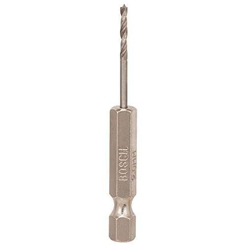 Bosch Professional Holzspiralbohrer mit 1/4- Sechskantschaft HSS Durchmesser: 2/Gesamtlänge in mm: 62