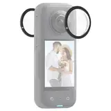 2 Stück Objektivschutzfolie Kompatibel mit Insta360 X3 Linsenschutz, Insta 360 X3 Sticky Easy Installation Guard Screen Tempered Film Set, Dual Lens Guards für Insta360 X3 Doppellinsenschutz