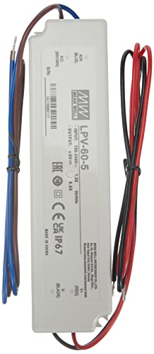 LED Netzteil 40W 5V 8A ; MeanWell, LPV-60-24 ; Schaltnetzteil