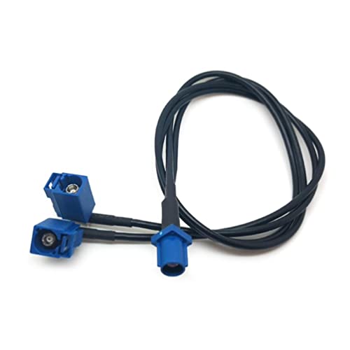 Fakra Splitter Fakra Kabel Stecker auf Buchse RG174 Koaxialkabel Y Splitter für Auto Stereo GPS Antenne Verlängerungskabel Fakra Kabel Stecker auf Buchse