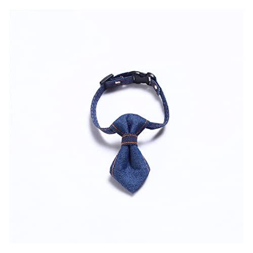 ANKCASE Haustier Krawatte Denim Bowknot Katzen Kragen Einstellbare Welpen Chihuahua Fliege SICHER Kitts Halskette Haustiere Zubehör Haustier Fliege(Bow tie)
