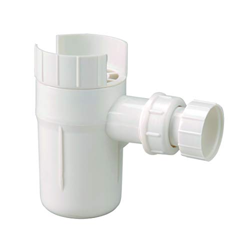 Dipra 910060 Trichter Siphon, Auspuff Durchmesser 26/34 (Beutel), Weiß