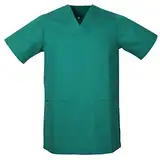 MISEMIYA - Medizinische Uniformen Unisex Top Krankenschwester Krankenhaus Berufskleidung - Medium, Grün