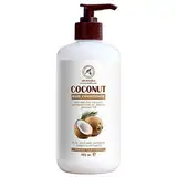 Coconut Haare Conditioner 480ml - Natürliches Haarspülung mit Kokosöl - Spülung für Wachstum und Volumen für alle Haartypen - Frei von Sulfat und Parabene