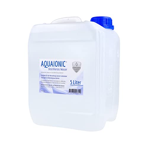 aquaionic® - Destilliertes Wasser - 5 Liter - Aqua dest