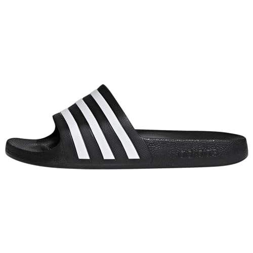 adidas Unisex Adilette Aqua Slides, Core Black / Cloud White / Core Black, 38