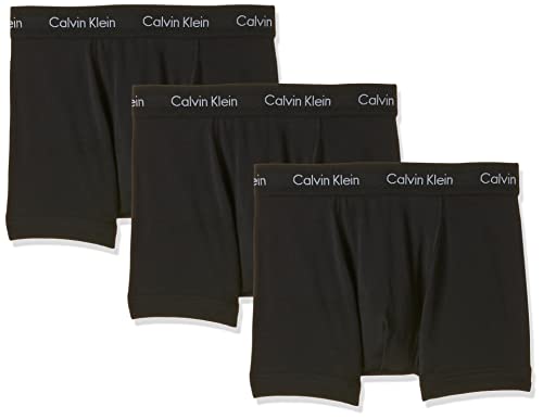 Calvin Klein Herren Trunk 3pk 0000u2662g, Black W. Black Wb, L