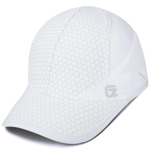 Sport Cap,Soft Brim Lightweight Running Hat Breathable Baseball Cap Quick Dry Sport Caps Cooling Portable Sun Hats for Men and Woman Performance Cloth Workouts and Outdoor Activities White