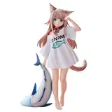 Zhongkaihua Niedliche Katze Mädchen Figur Kinako Cartoon Q Figuren 21 cm stehend PVC Statue Modell Sammlung Schreibtisch Ornament