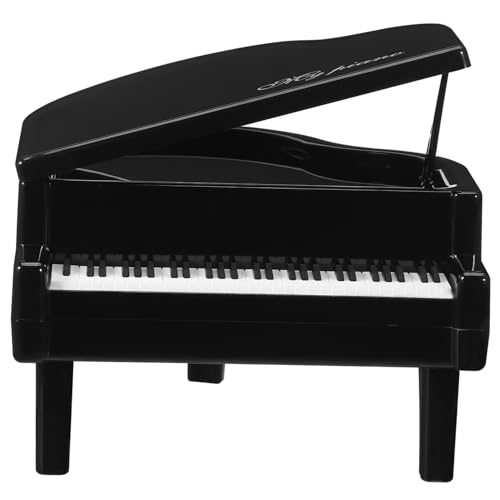 VOSAREA Schwarzes Klavier Modell Dekoration Mini Klavier Ornament für Schlafzimmer Wohnzimmer und Schreibtisch Stilvolles und Kreatives Fotorequisit für Vielseitige Wohnaccessoires