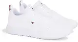 Tommy Hilfiger Herren Sneakers Corporate Knit Rib Runner, Weiß (White), 43