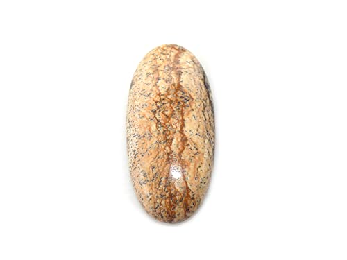 Bild Jaspis, Cabochon, 23 Karat, ovale Form, 35 x 15 x 6 mm, Wüstenjaspis, natürlicher Edelstein, 35x15x6mm, Edelstein, Bild Jaspis