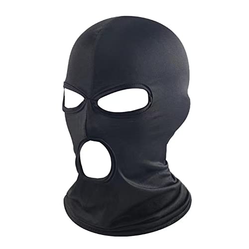 WYSUMMER Sturmhaube für Damen und Herren, dünnes Lycra, DREI Löcher, Vollgesichtsmaske für Motorrad, Fahrrad, Jagd, Radfahren, Mütze, Ski