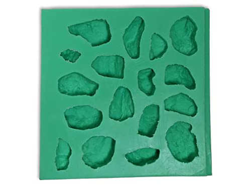 Giessform Silikonform Feldsteine Krippenbausteine Set 9