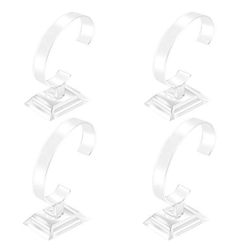 Acryl Uhrenhalter 4 Stück Uhrenständer Ausstellungsstand Halter Armbanduhr Ständer Schmuck Armband Display Uhrenpräsentation für Damen und Herren