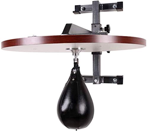 Speedball Boxen-Speedball, Wandmontierte Box-Geschwindigkeit-Kugel-Plattform-Stand-Wand-Halterung-Erwachsener Boxen-Vent Ball-Lochtasche Boxen Sport Fitness-Training (Color : Black)