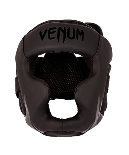 Venum Unisex-Youth bokshelm challenger Boxhelm, Black/Black, S/M EU Für Kind