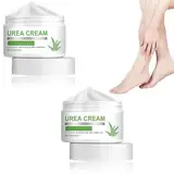 ARCHIDATE 2PCS Fusspflege Urea Creme - Fusscreme Trockene Füsse - Schrundensalbe Füße mit Kokosnussöl-Teebaumöl-Aloe Vera - Feuchtigkeitsspendende und Anti-Riss-Fußcreme - Fußpflege Hornhaut Creme