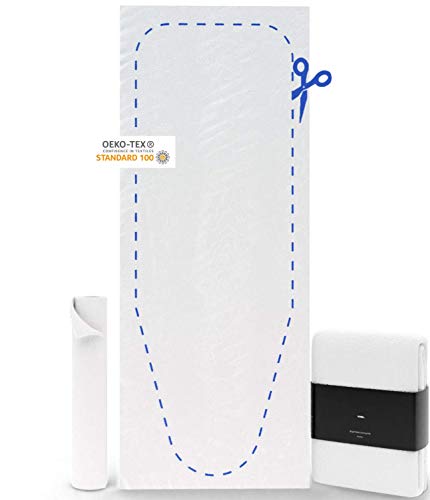 Bügelbrett Polsterung 140x55 cm - Die XXL Bügelbrett Unterlage Nr.1-100% Filz - Einfach selber zuschneiden ︎ Ideal für Dampfbügeleisen ︎ Ökotex Zertifikat ︎