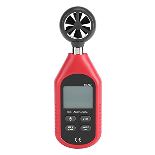 UT363 Hochgenaues LCD-Digitalanemometer Handheld Windgeschwindigkeitstemperaturmesser Messgerät Tester Zur Messung der Windgeschwindigkeit Wind Chill