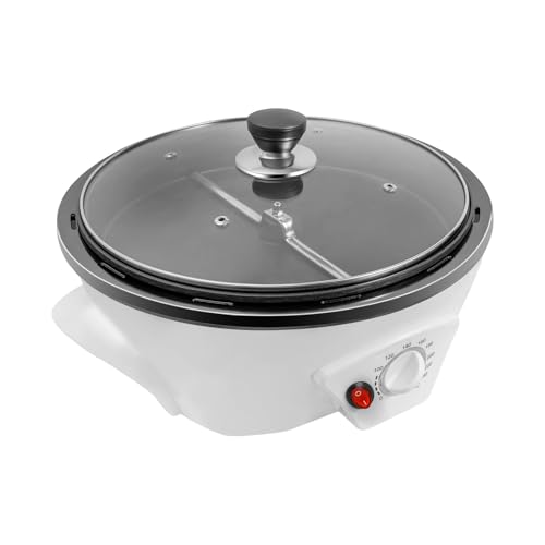 Heimische Kaffeeröster, 800W Elektrische Kaffeeröster, Bohnenröster Kaffeeröster, Bohnenröste Einstellbare 0-240°C, 500g Backmaschine, für Kaffeebohnen, Nüsse, Popcorn