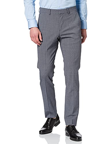 s.Oliver BLACK LABEL Herren 160.11.899.18.180.2064407 Tuxedo-Hose, Dark Blue Check, 56