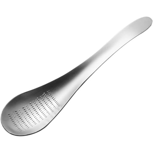 Ericetion Edelstahl-mahllöffel, Ingwer-Knoblauch-reibe, Reibelöffel, Handgehaltener Ingwer-zerkleinerer, Leichtes Manuelles Mahlgerät, Küchenwerkzeug Zum Essen Und Kochen
