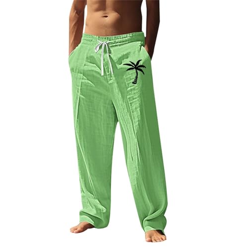 Herren Leinenhose Lang Leicht Loose Fit Freizeithose Sommerhose Strandhose Sommerhose Freizeithose Hose Herren Sommer Leicht Lang Geeignet Für Den Sommer
