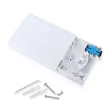 PNGKNYOCN Fiber Optic Terminal Junction Box 2 Ports Fiber Panel Desktop Box für FTTH, Optische SC/UPC-Stecker