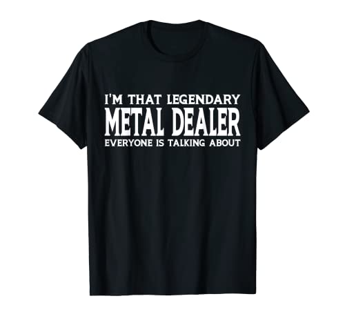 Metallhändler Job Titel Mitarbeiter Lustiger Arbeiter Metallhändler T-Shirt