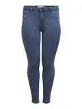 ONLY Carmakoma Damen Carthunder Push Up Reg Mbd Noos Skinny Jeans, Blau (Medium Blue Denim), 50 Große Größen EU