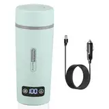 Tragbare wasserkocher für auto,12v/500ml& 40~100℃ einstellbar,reisewasserkocher&80W Schneller Warmwasserbereiter,Anti-Trockenbrand-Schutz,für auto camping、die zubereitung Von Tee, kaffee Babymilch