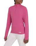 TCA Mädchen Fusion Quickdry Leichtes Laufshirt mit Reißverschlusstasche - Rosa, 8-10 Jahre