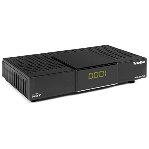 TechniSat HD-S 223 DVR - Kompakter HD-Satelliten Receiver mit USB-Aufnahmefunktion (Sat DVB-S2, HDTV, HDMI, USB Mediaplayer, Programmliste, Sleeptimer, 7-Tage EPG Unterstützung, Fernbedienung) schwarz