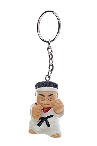 BAY® BUDO BOY FELIX Schlüsselanhänger Kampfsport Karate Judo Taekwondo Tae Kwon do Kinder Kids Kickboxen Kick-Boxen Budo Kung Fu Figur