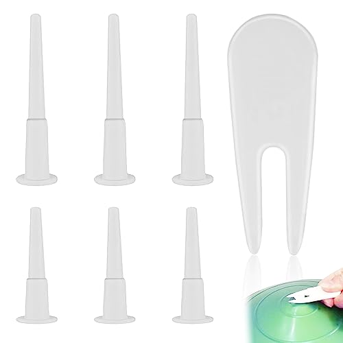 ZELHYEUU 6 Stück Yoga Ball Air Plug, Yoga Ball Luftstopper, Yoga Ball Plug, Gymnastikball Stecker Ersatz Kit für Yoga-Ball, mit 1 Stück Entfernungsgeräte