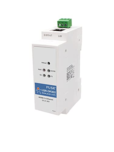 PUSR DR302 DIN-Schienen-Modbus-Gateway mit Modbus RTU zu Modbus TCP RS485 zu Ethernet Konverter