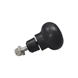 Creperture 8mm Lenkrad Spinner Knopf, Universal Schraublenkrad Spinner Knopf Drehhilfskugel Traktor Gabelstapler Baugruppe, Schwarz
