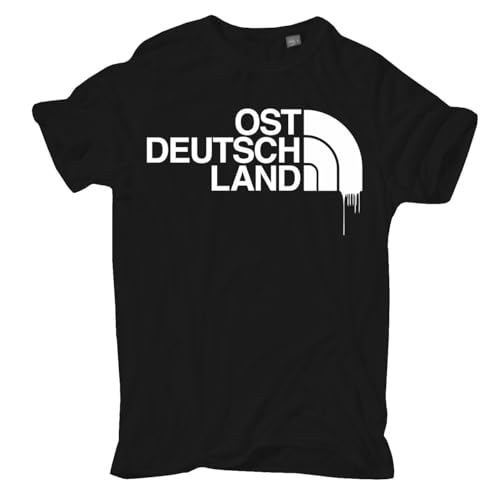 Herren T-Shirt Ostdeutschland Logo DDR Männer Jungs NVA Heimat unser Osten