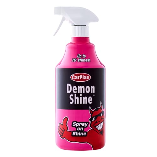 CarPlan Demon Shine Glanzspray für Auto & Motorrad – Sofortiger Hochglanz ohne Polieren – Handsprühflasche – 1 Liter