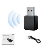 USB Bluetooth Adapter Auto, AUX/USB Dual Ausgang,mit 3,5 mm Kabel Audio Receiver, Empfänger für Home TV Stereo Wireless Music Adapter