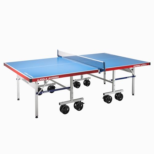 JOOLA 11650 Tischtennistisch ALUTERNA - Profi Outdoor Tischtennisplatte Wetterfest 6 MM Aluminium-Kunststoffverbundoberfläche - Einklappbares Untergestell, 274 x 152,5 x 76 CM