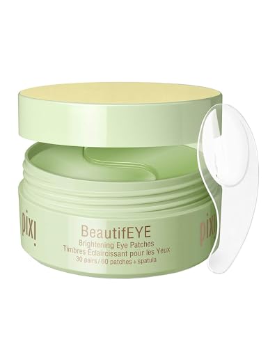 Pixi Beautifeye Hydrogel-Augenpflaster, erfrischende Augenpflaster gegen Augenringe, erhellen die Augenpartie und spenden Feuchtigkeit, 30 Paar, 60 Pflaster