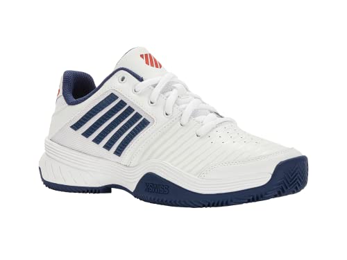 K-Swiss Performance Herren Court Express HB Tennis Shoe, White/Blue Opal/Lollipop, 44 EU